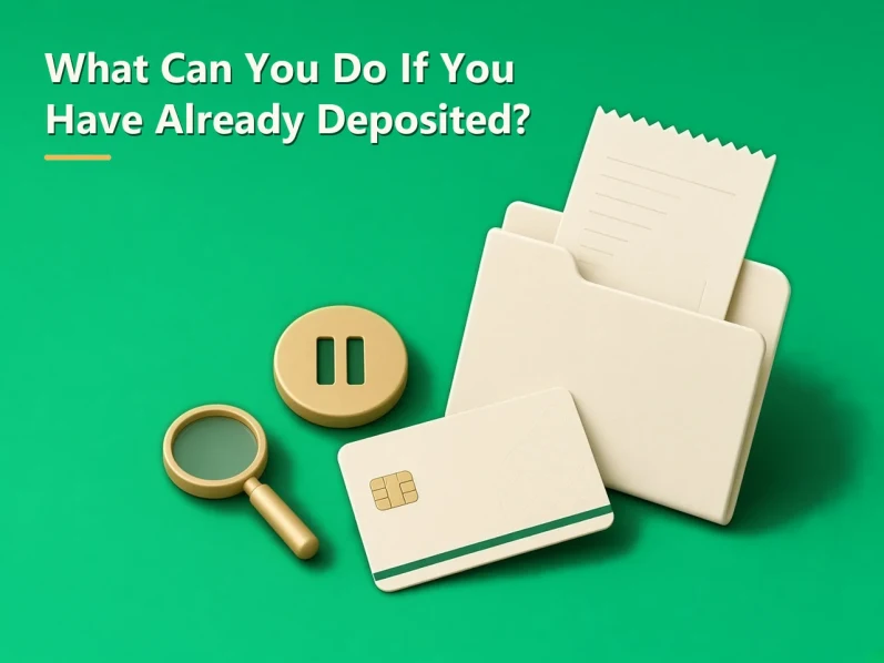 What can you do if you have already deposited?